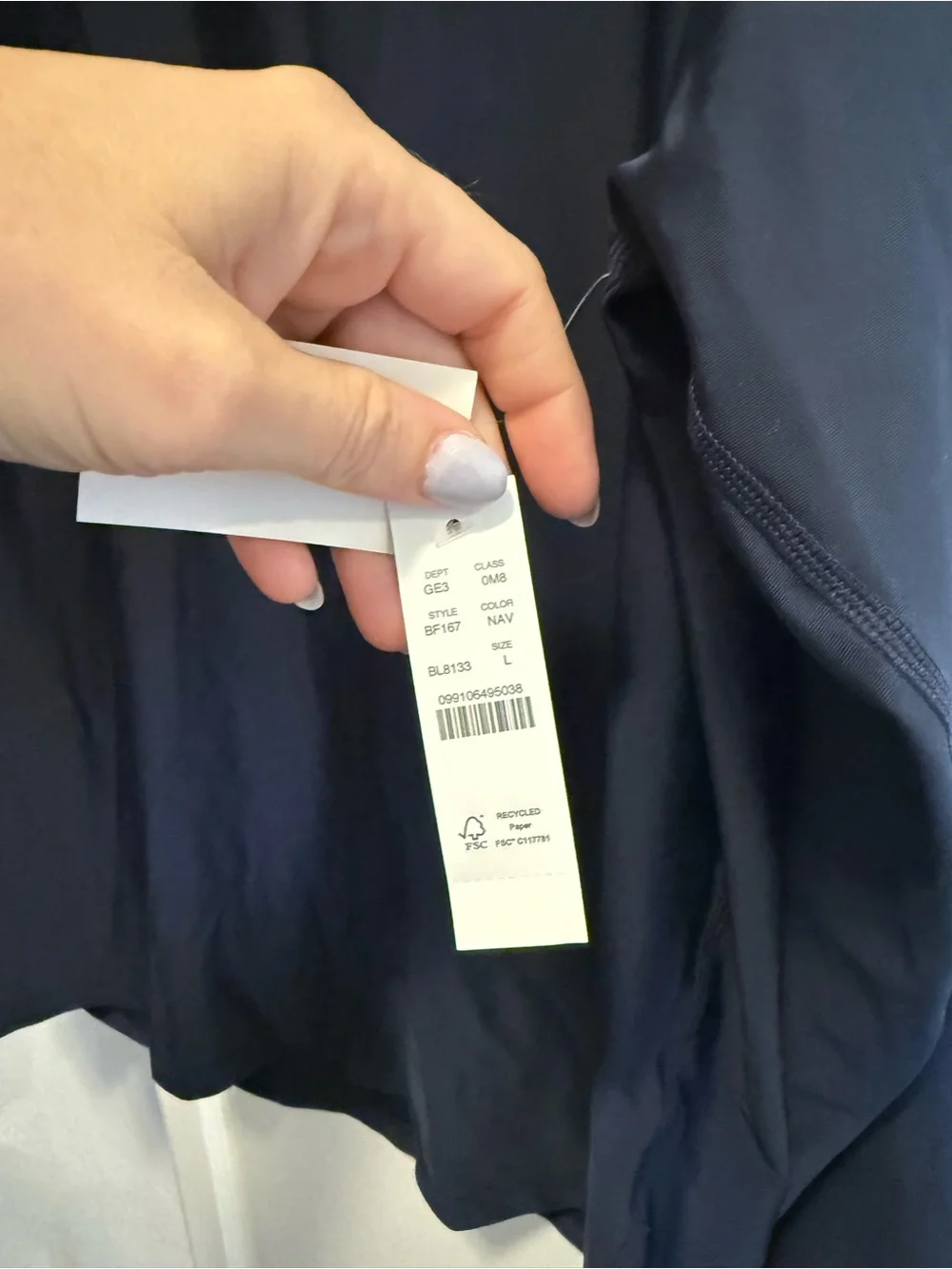 J. Crew Slate Blue Long-Sleeve Swim Tee